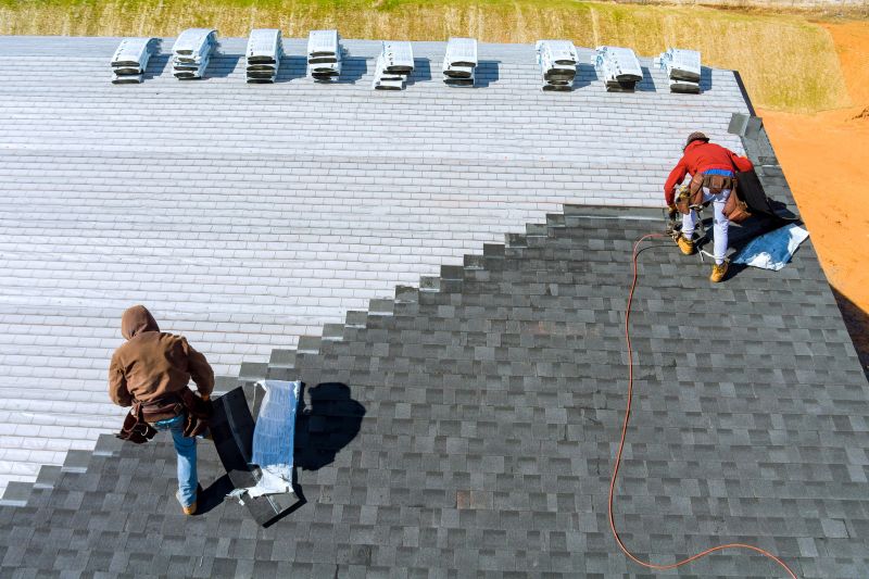 Asphalt Roof Installation in Progress